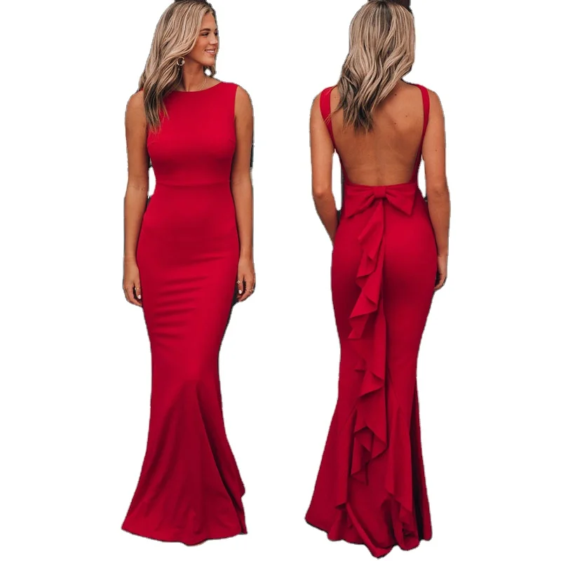 New Arrival Fashion High Quality Lady Sexy Party Prom Gown Women Elegant Evening Dresses