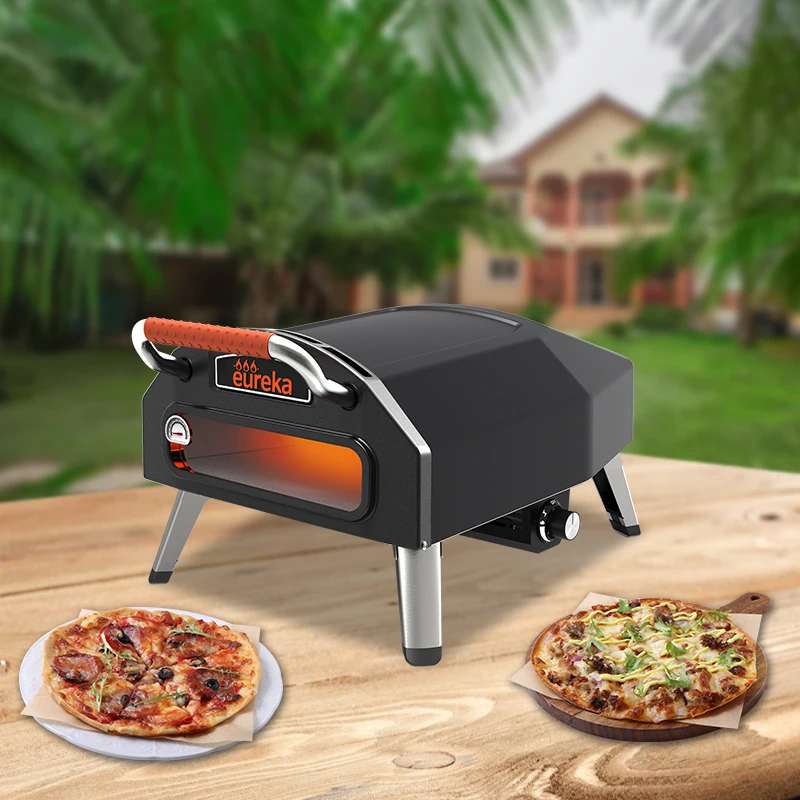 Outdoor Portable 16 Inch Oven Gas Pizza Horno Para Cheap Pizza Ovens with BBQ