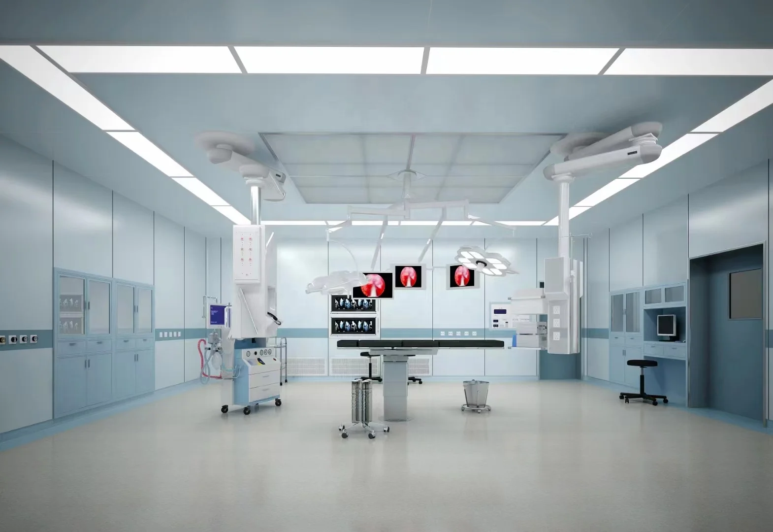 Customized Modern Design Modular OT Room Panel with Quick-Install Sliding Stainless Steel Door Finished Surface Clean Room