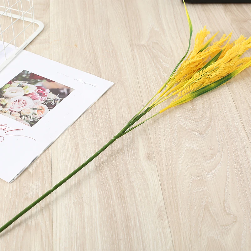 Wholesale High Quality Artificial Plant Single Rice Plastic Plant For Garden Home Hotel Decor Wedding Decoration