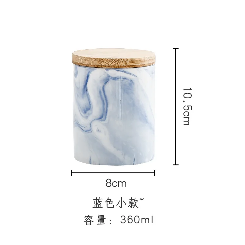 
Tea Caddy Ceramic Storage Jar For Spices Tea Coffee Can For Kitchen Tank Food Container Bottle With Lid 