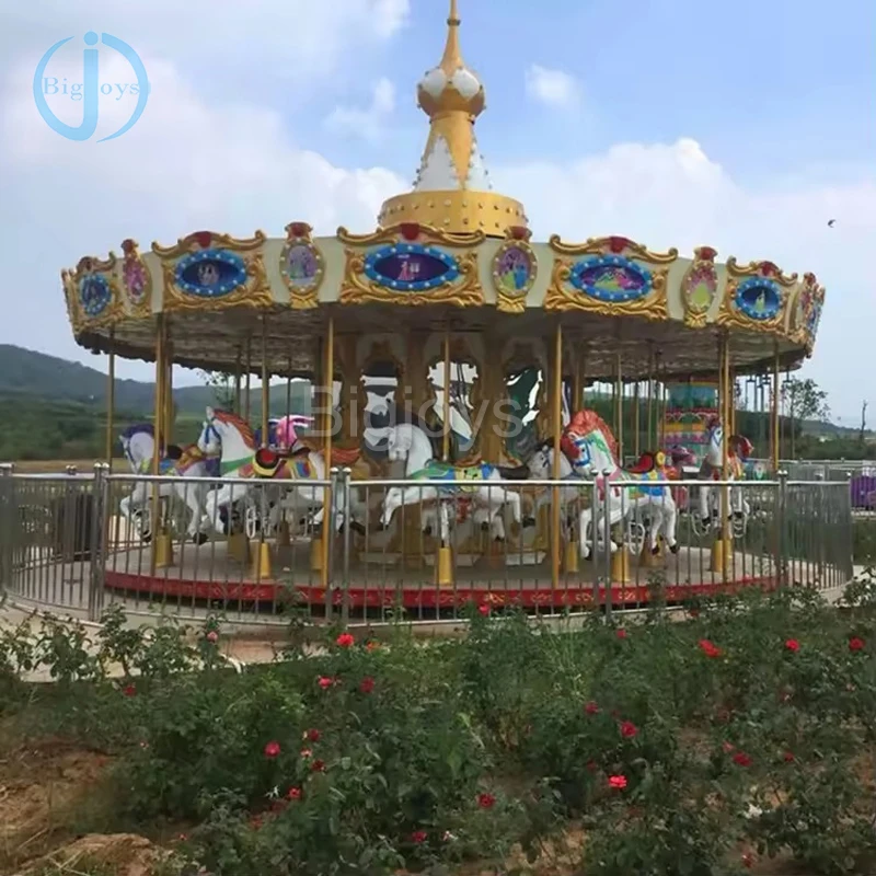 Commercial High quality Luxury Kiddie Carousel horse Rides Kids Horse Merry Go Round Carousel For Sale