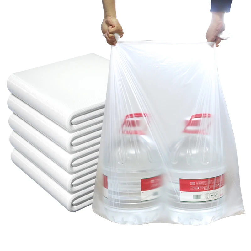 Custom cheapest recycled  large big plastic garbage bag manufacturers white  in rolls heavy duty household and out door