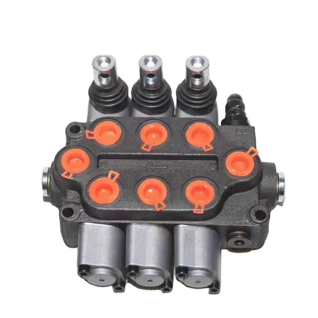 P40 P80 1 Spool Monoblock Solenoid Control Hydraulic Valve For Harvester