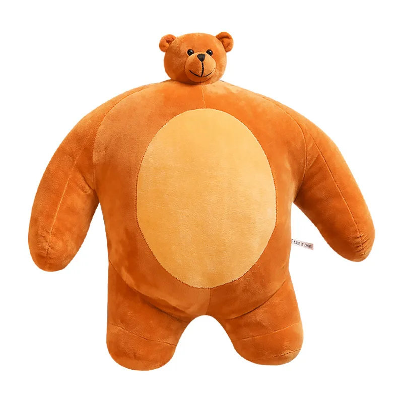 2024 Funny Soft Small Head Big Body Stuffed Animals Plush Fox Unicorn Sloth Panda Bear Tiger Lion Elephant Pillow ToysPlush Toy