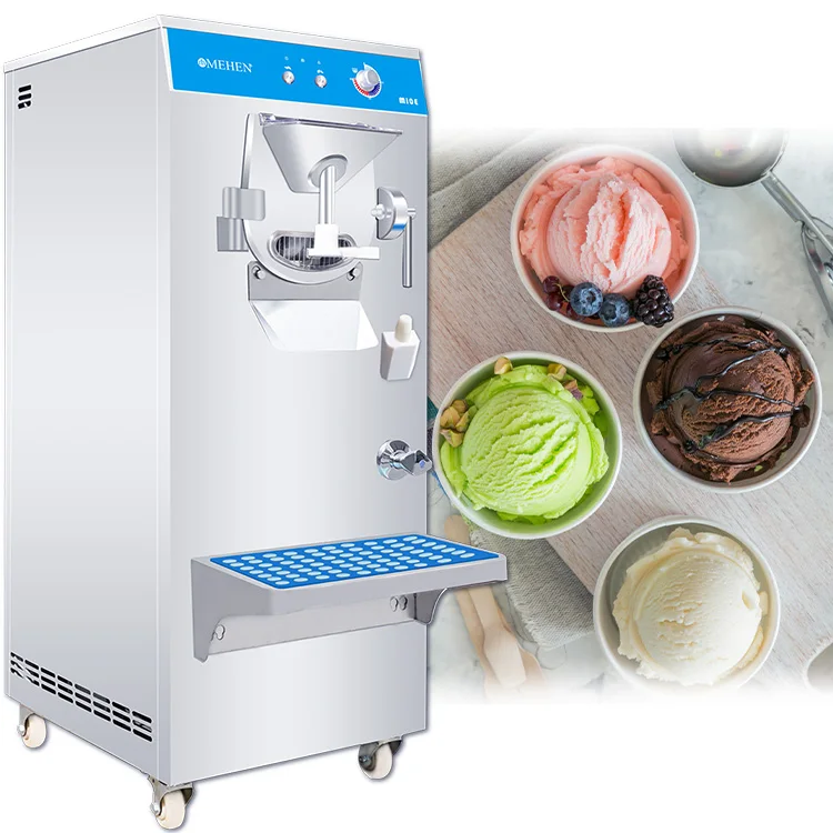 MEHEN M10E 20-40L/H Commercial Ice Cream Maker Machine Prices Batch Freezer Automatic Gelato Hard Ice Cream Machine