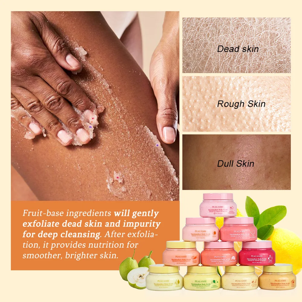 hot sale Custom Logo Sea Salt Exfoliating Organic Matcha Brown Sugar Himalayan Coffee Turmeric Facial Body Scrub