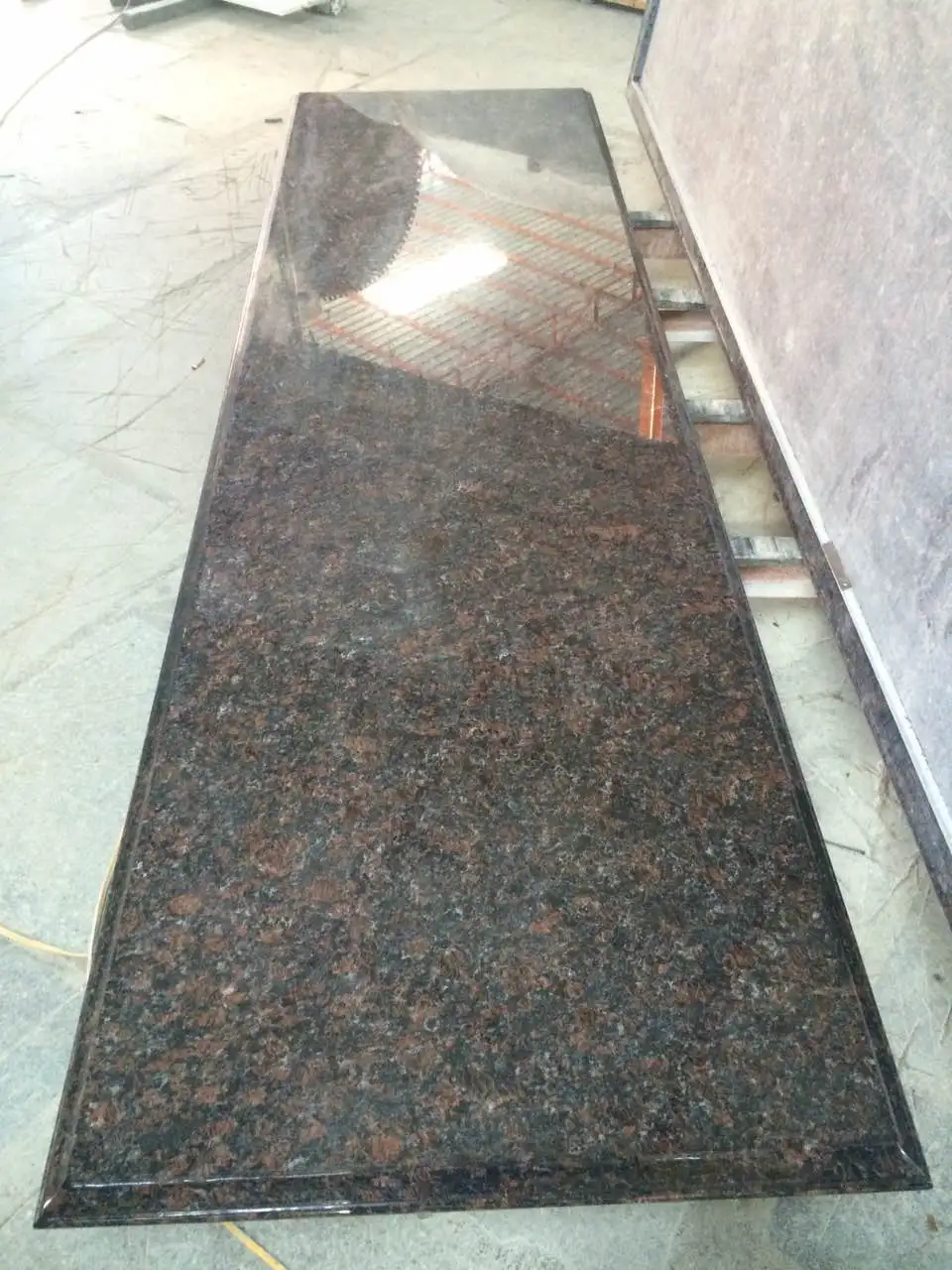 Natural stone tan brown granite slabs for countertop brown granite staircase