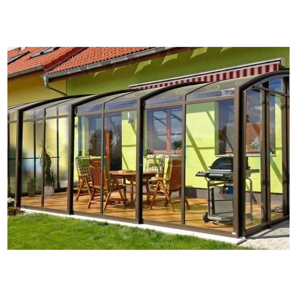 Prima Bi fold Sun Parlor Bifolding Solarium  Smooth Garden Room