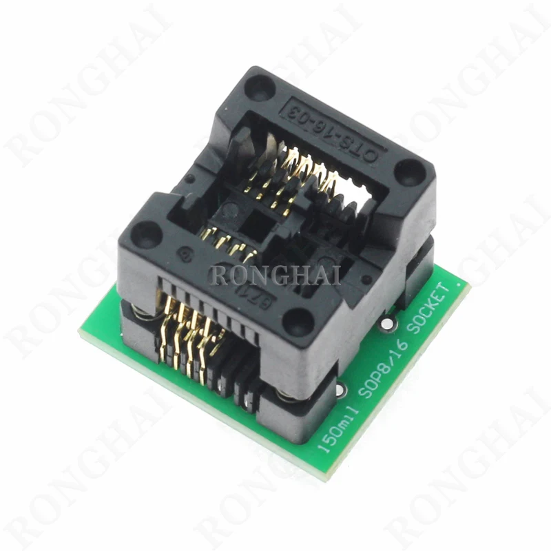 150mil 200mil IC Test Socket Converter SOIC8 SOP8 to DIP8 Wide-body Seat Wide Programmer Adapter Socket SOIC8 SOP8 IC Burner