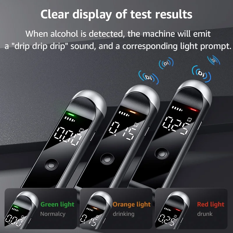 Buy Breathalyzer alcoholmeter new design Alcotester breath alcohol tester l can OEM color for home/personal use/gift 1000