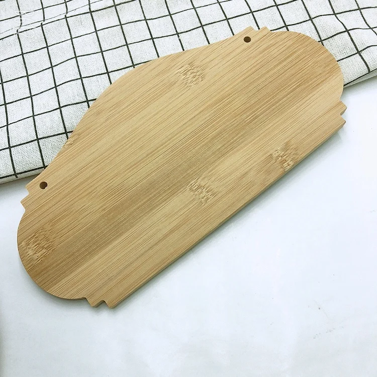 Unfinished bamboo Plaque Hanging Wall Door Sign Blank Rustic Wooden Blank Plaques Word Family Name Sign for Home/Office