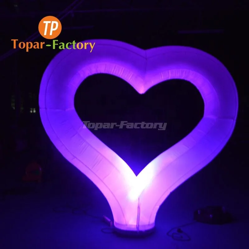 Hot Sale Model Custom-Made Inflatable Cartoon Mascot In Wedding Giant Large Inflatable Heart For Stage Decoration