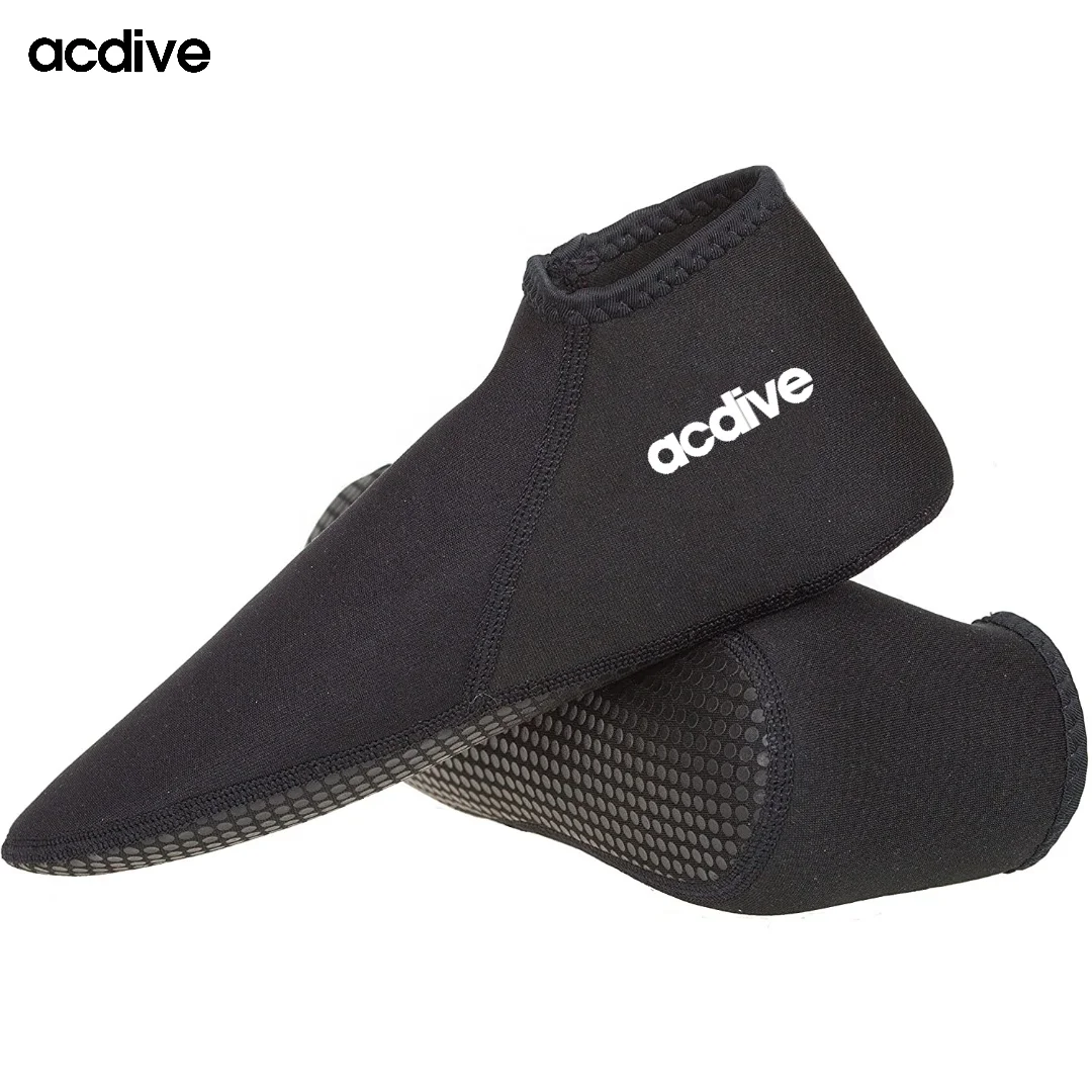 Acdive Customized 2mm Neoprene Low Cut Diving Snorkeling Sailing Non-Slip Aqua Sports Sand Proof Socks