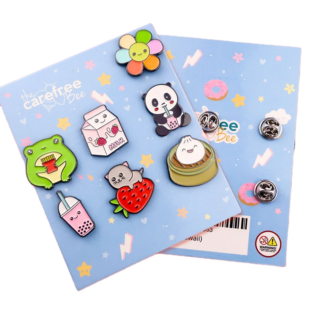 Professional Custom Fashion Metal Crafts Hard Enamel Lapel Pins With Backing Card