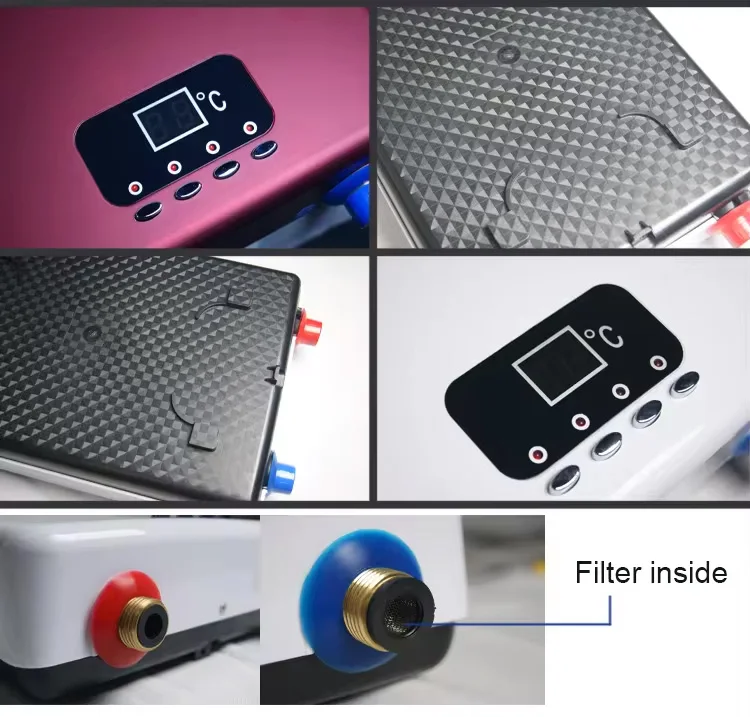 Smart 110V 220V 110 V Bathroom Shower Quick Electric Instant Thermostatic Tank Less Geyser Hot Water Heaters