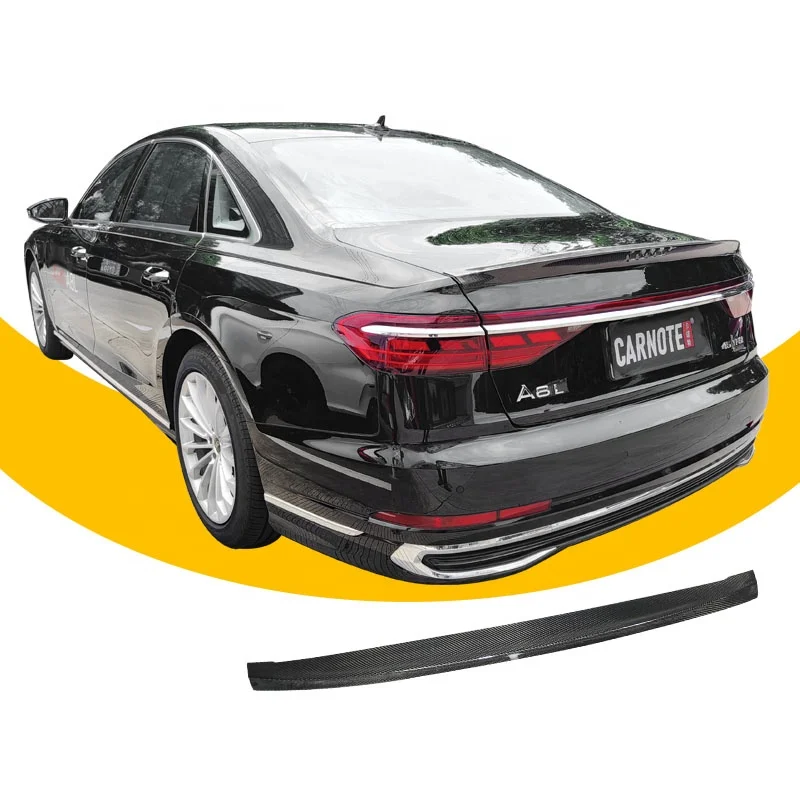 RS8 rear spoiler for audi A8 to auto spare part dry carbon fiber 2017 2018 2019 2020 2021 2022 rear exterior accessories