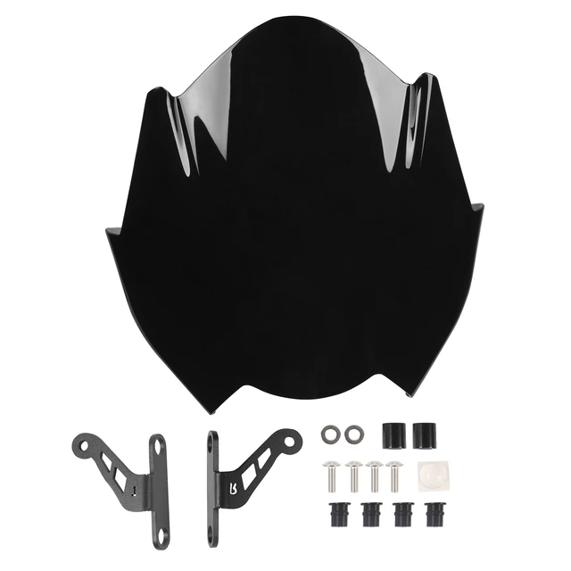 Передний ветровой экран для мотоцикла с кронштейном, ветровое стекло для Triumph Street Triple R RS 2017-2020
