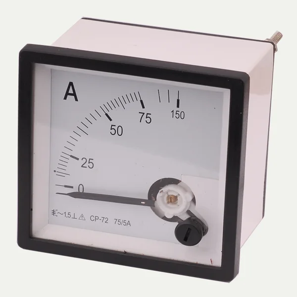 Analog Ammeter 72x72 AC Ammeter