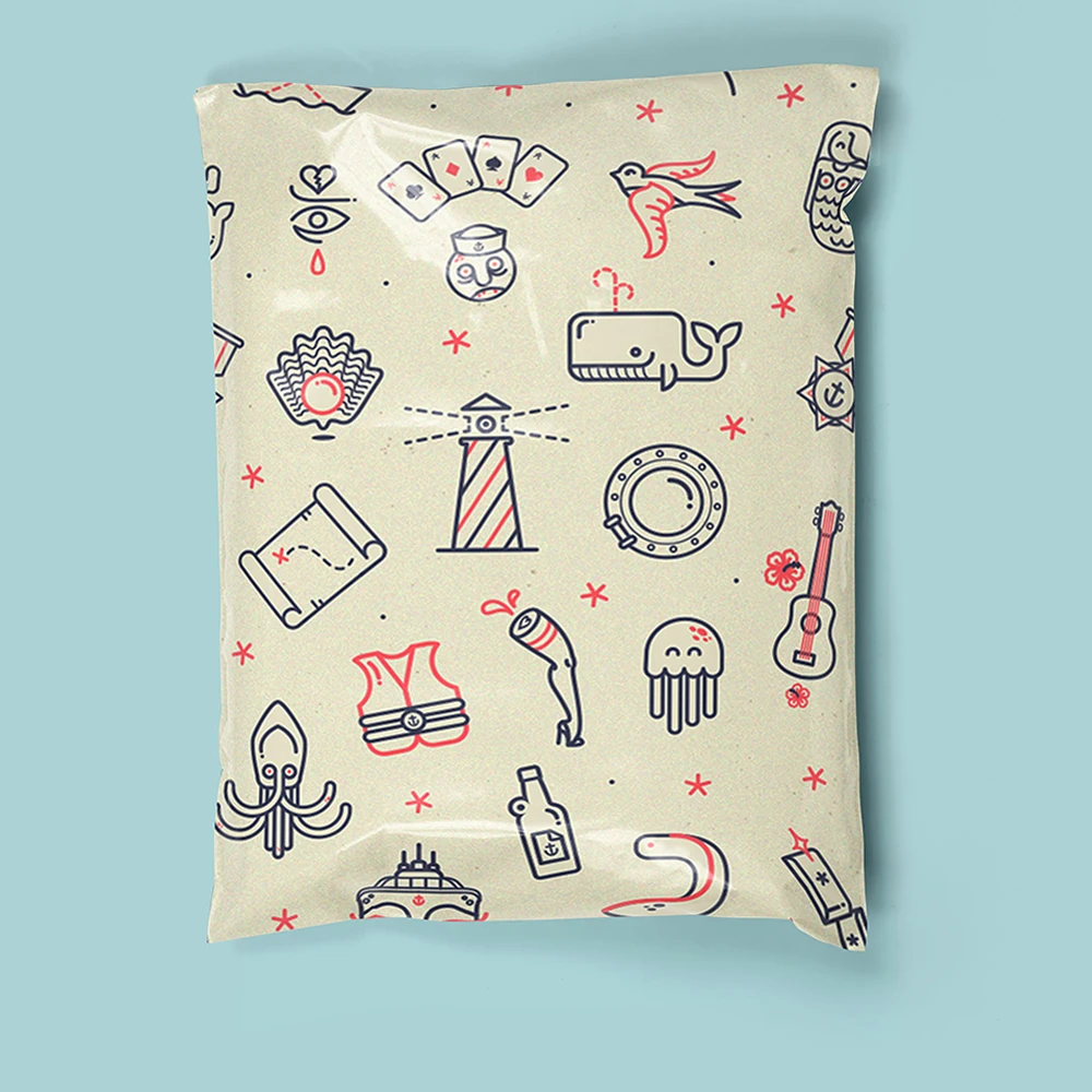 High Quality Polymailer Polymailer Polymailer Mail Bags Custom Logo Printed Mailer Bag