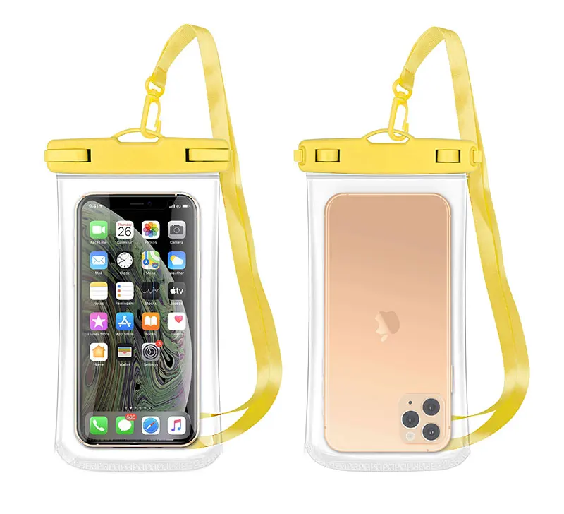 High Quality IPX8 Clear Cellular Waterproof Bag Custom Logo Swimming Waterproof Pouch for All Models Mobile Phone
