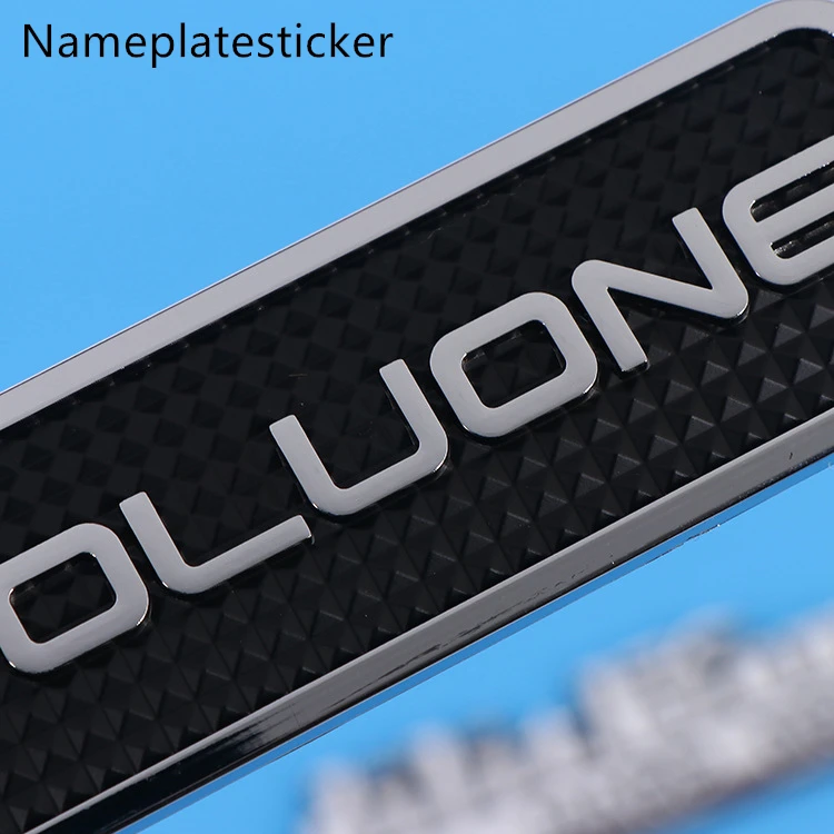Hot Selling Car Chrome Letter Plate Customized 3D Logo Metal Name Badges Auto Car Emblem With Sticker
