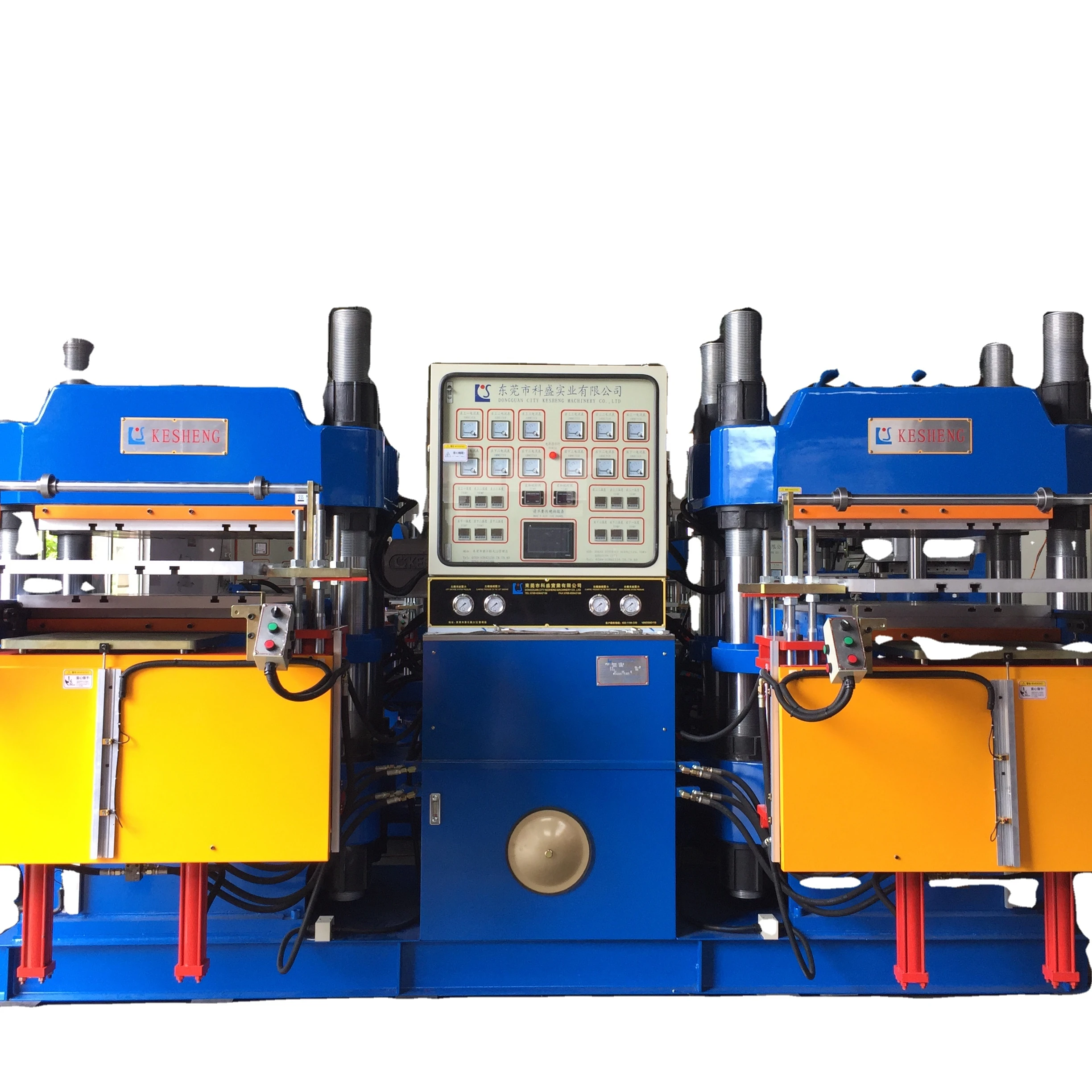 Double station automatic front-style 2RT hydraulic molding machine for making silicon rubber products Vulcanizing Press machine