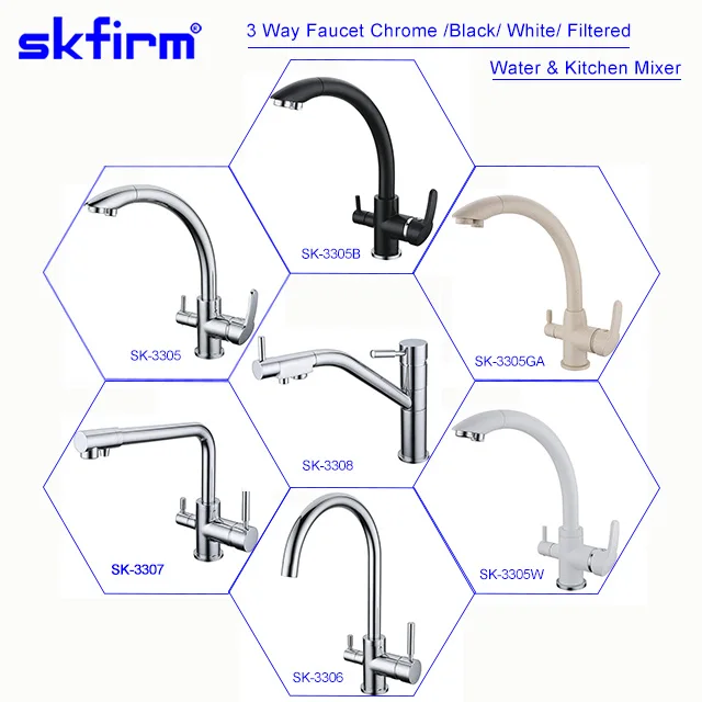 Italian design 3-way window tap foldable faucet SK-SF3306