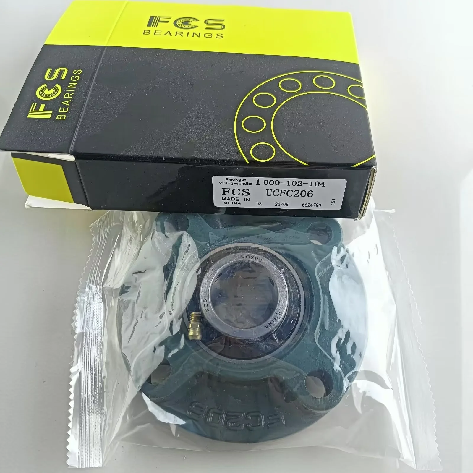 Pillow Block Ball Bearings Round Flanged Housing Unit Chumaceras UCFC206