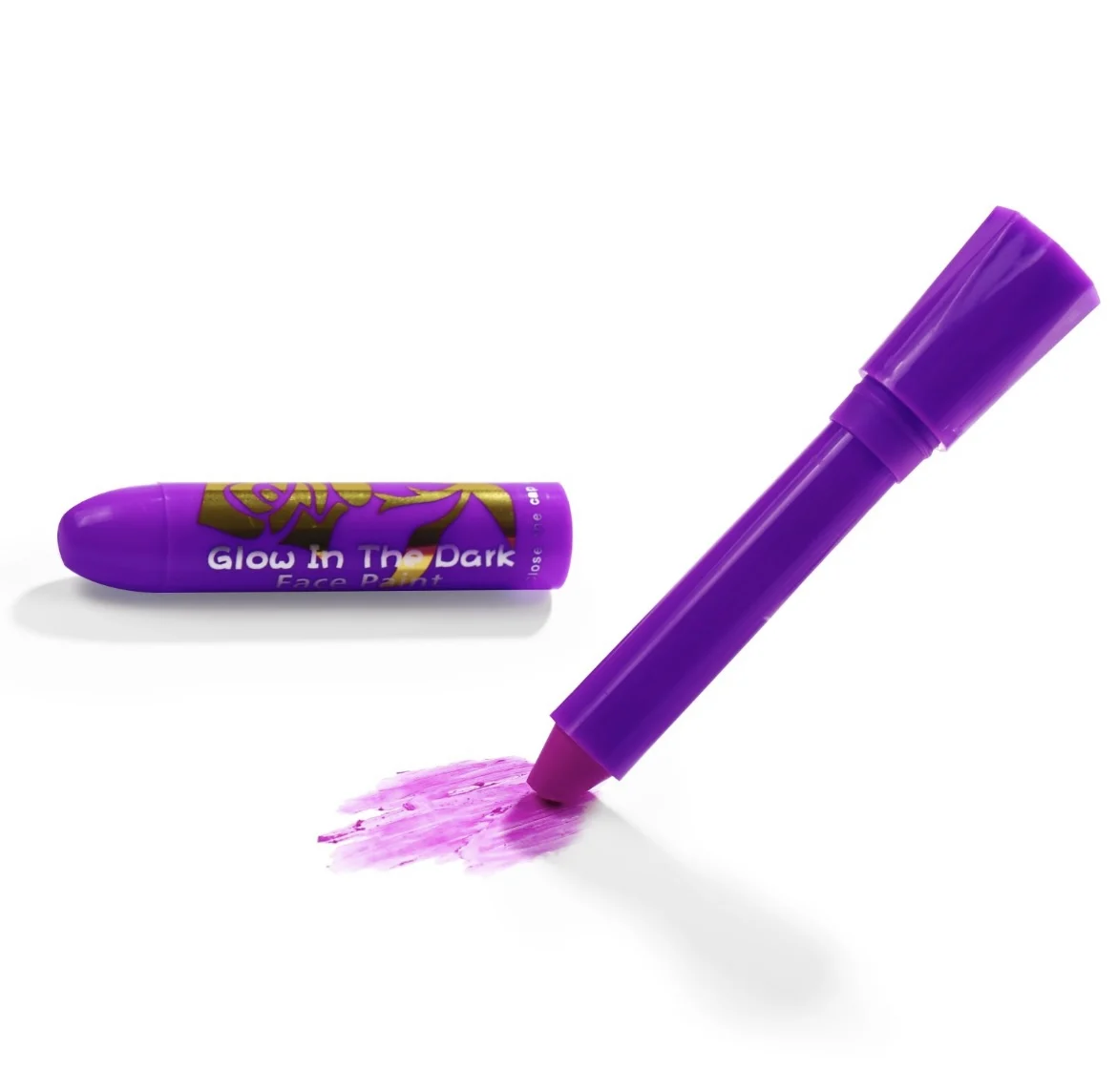 Best Price Factory Sale under UV glow light 6 colors glow in the dark  pigment face paint with  tattoo sticker