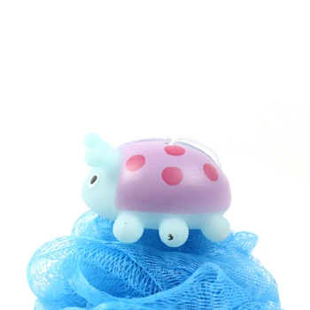 Красочная резиновая сетчатая губка для ванны с животными подходит кожи разных людей