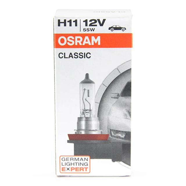 H11 Auto halogen headlight 64211CLC 12V 55W PGJ19-2 OSRAM made in Germany original