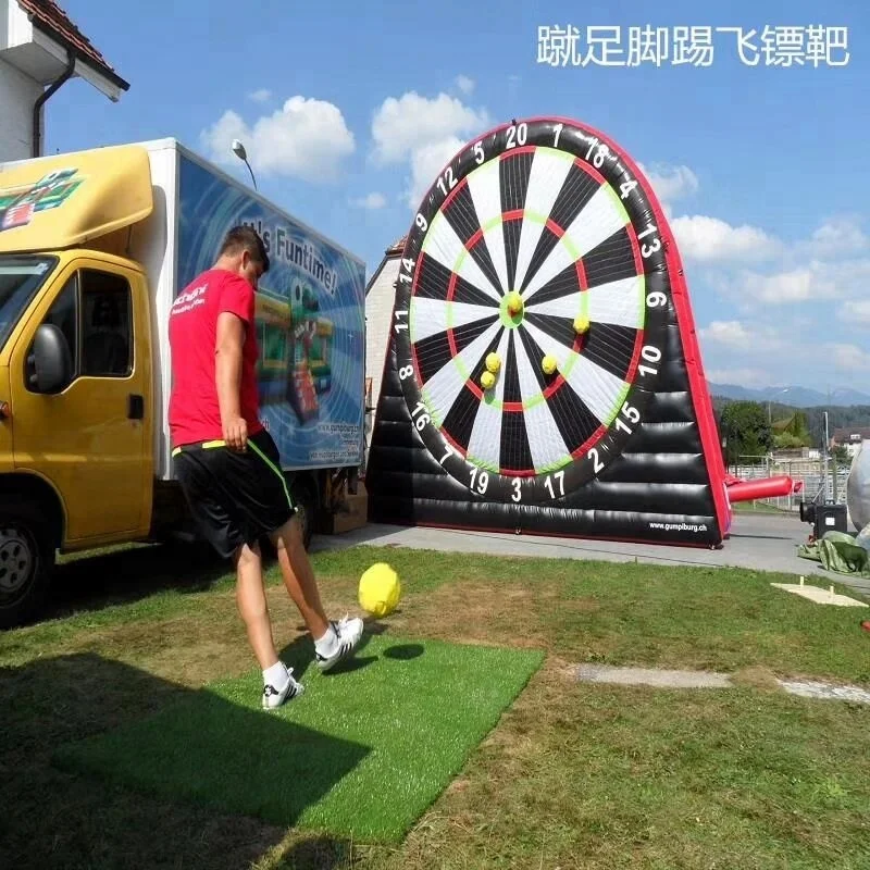 Air seal constant Giant inflatable bull eye, inflatable soccer meet darts, football board inflatable tossing  games