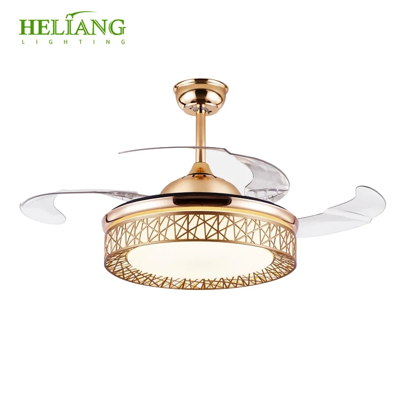 Современная простая светодиодная люстра-вентилятор для спальни, столовой, с регулировкой скорости, 220 В