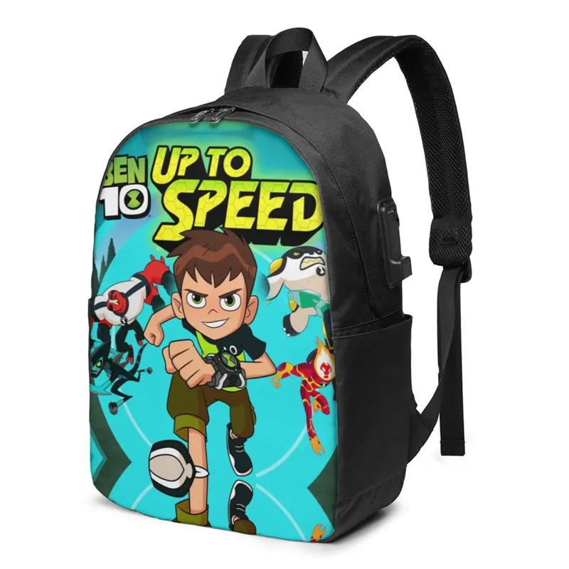 Ben 10 Games USB Bookbags Unisex Custom Cartoon Character School Bag For Kids