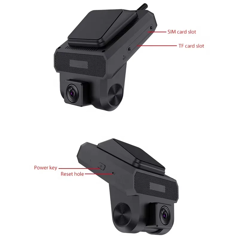 3 camera lens car dvr adas wifi gps Tracking Mobile App Android Camera with sim card dash cam 4g lte