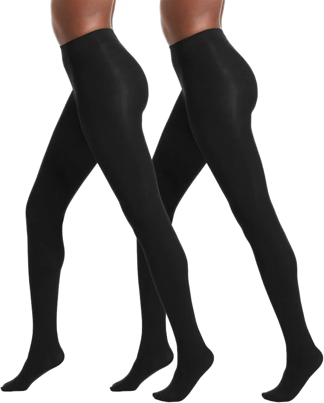 Wholesale 80 Denier Soft Opaque Black Tights Solid Sexy Footed Nylons Lady Pantyhose Opaque Control Silk Stockings for Women