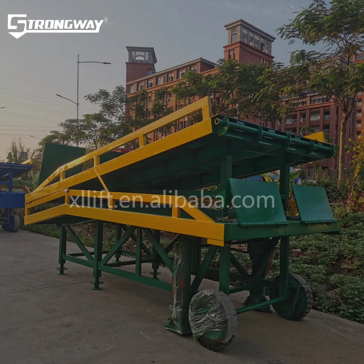 Factory 10ton Folding Ramps Custom Customized  mobile folder ramp for forklift For Container Unloading forklift ramps Hot Sale