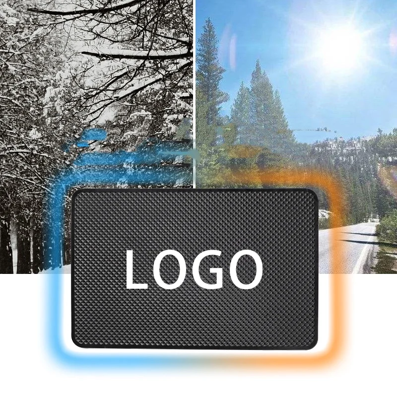 PVC Car Emblem Non Slip Mat Dashboard Mobile Phone Pad For Peugeot 407 206 207 2008 208 5008 308 3008 508 307 107 406 4008 301