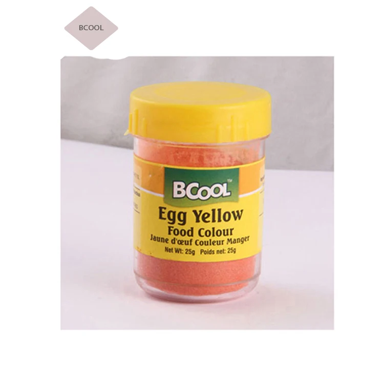 Indian Origin Natural Egg Yellow Food Color Powder on Global Demand