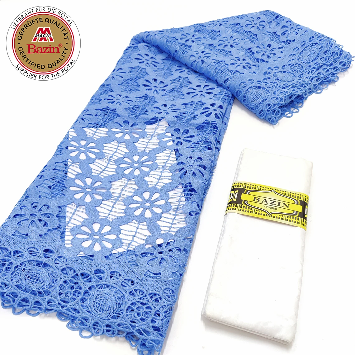 African Dry Lace Fabric With Bazin Rich Original Jacquard Material For Nigerian Women Wedding Bride Dress Roy Swiss Voile Laces