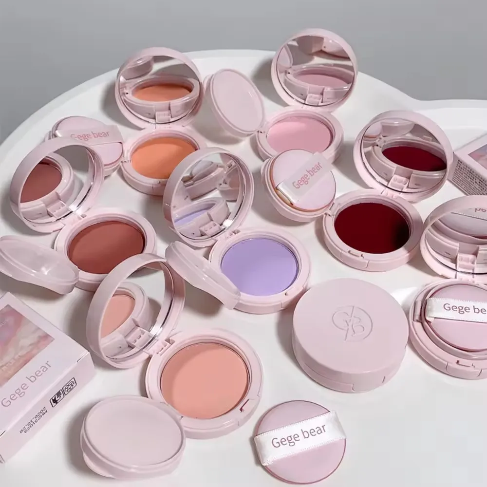 Air Cushion Cloud Blushes Face Makeup Private Label 8 Colors High Pigment Easy Smudging Natural Matte Portable Cushion Blushes