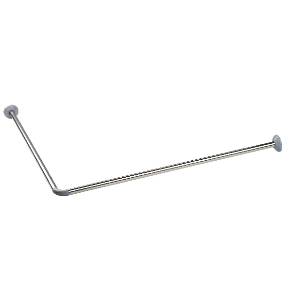 Curtain Hanger 90 Degree Curved Wall Mounted Bathroom Corner stainless steel shower l-shape rod