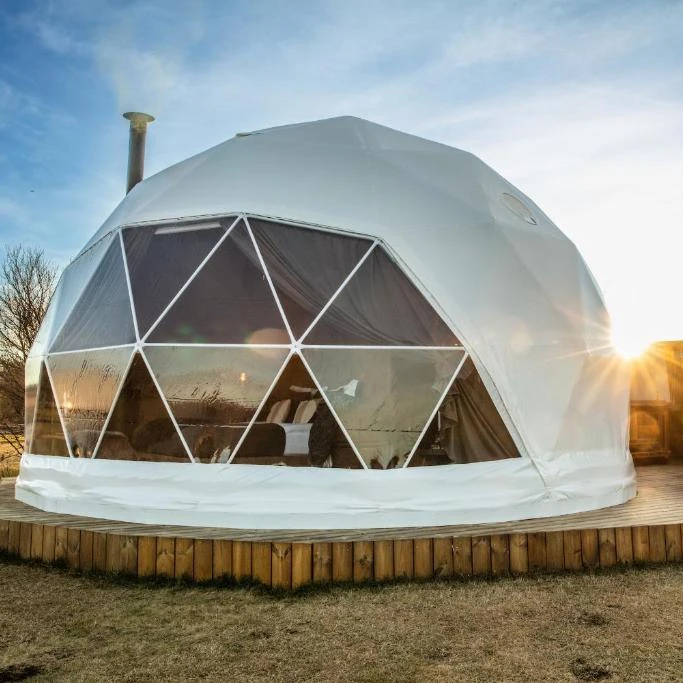 2023 New style big space villa outdoor hotel dome tent luxury resort safari  tent