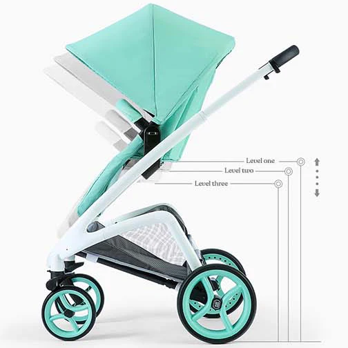 KUB Newborn Baby Stroller 3 in 1 High Landscape Two-way Sit and Reclining Baby Stroller For Babies