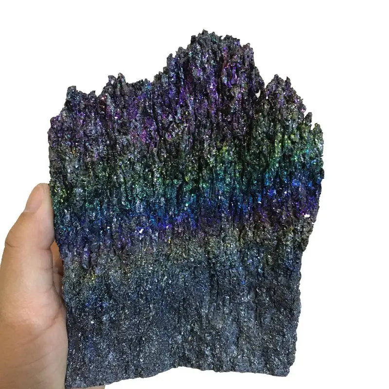 Оптовая продажа натуральный Радужный кварцевый кристалл и минералы образец семь цветных минералов