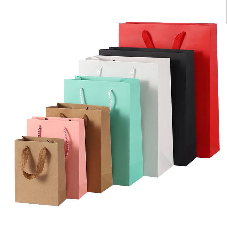 MU Hot Sale Popular Cardboard Bag Personalized Customized logo Art Paper Bag for Shopping Gift Packing