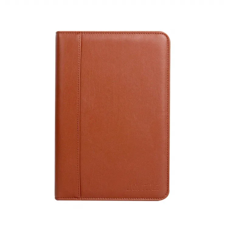 Multi-functional A4 original PU leather business portfolio with key holders