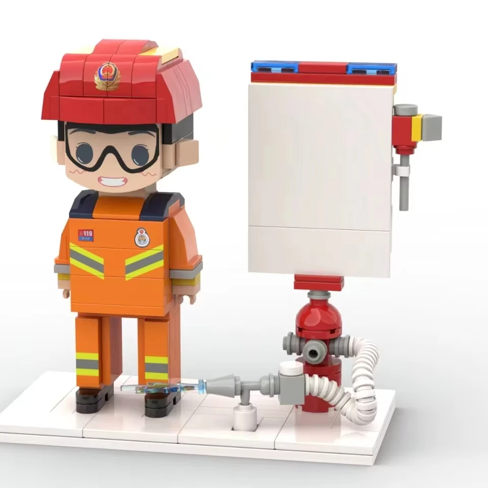 Customized Souvenirs Gifts for Guests Custom Brick Figures  Fireman  Firefighter poiceman doctor Action Figure