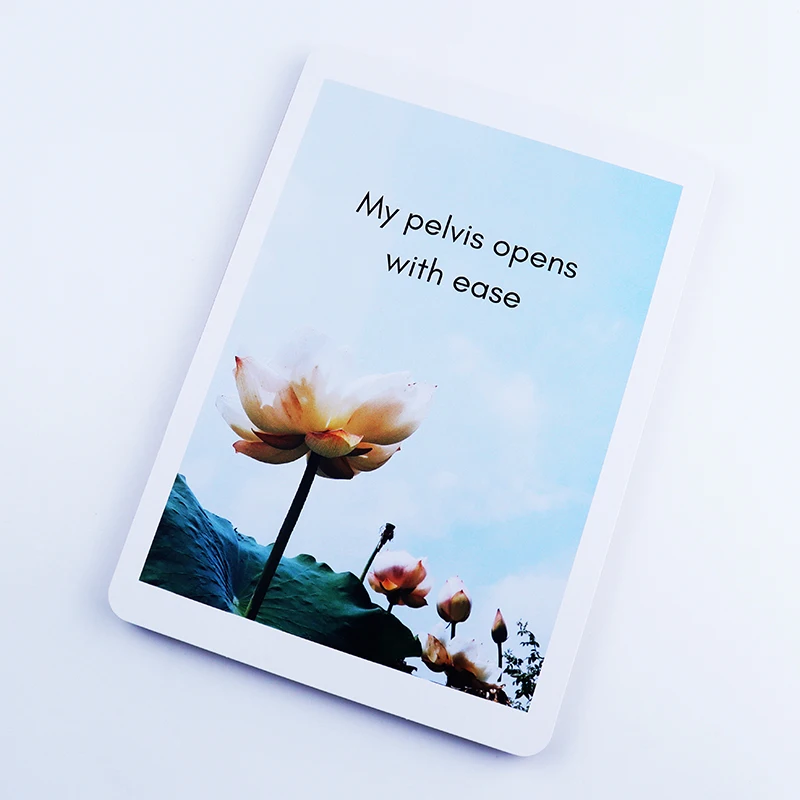 Custom Print Affirmation Meditation Mindfulness Cards Stress Relief Birth Affirmation Cards